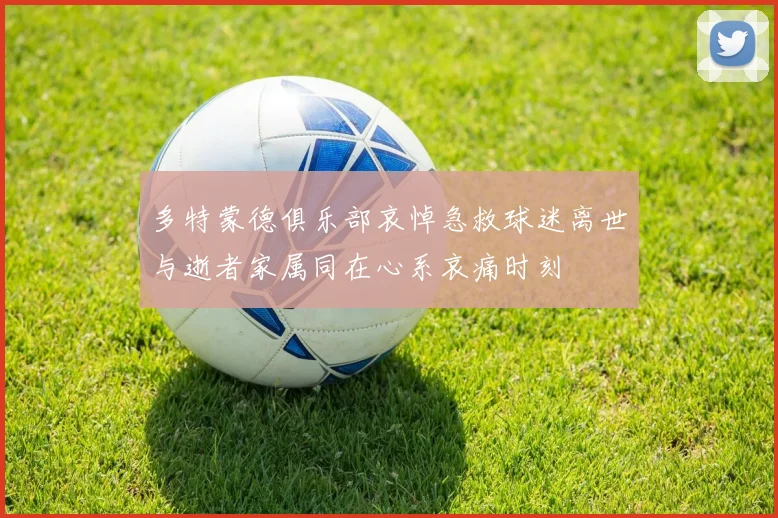 多特蒙德俱乐部哀悼急救球迷离世与逝者家属同在心系哀痛时刻