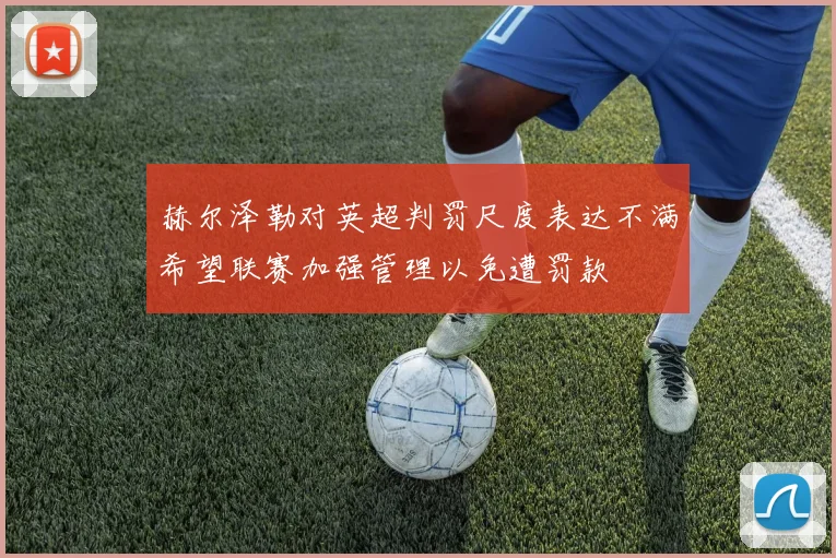 赫尔泽勒对英超判罚尺度表达不满希望联赛加强管理以免遭罚款